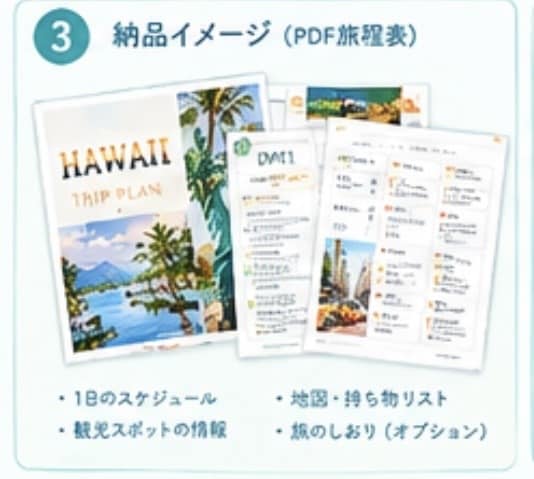 希望に合わせた海外プランを一緒に考えます 観光・グルメ・営業時間・料金・移動時間まで！ イメージ4