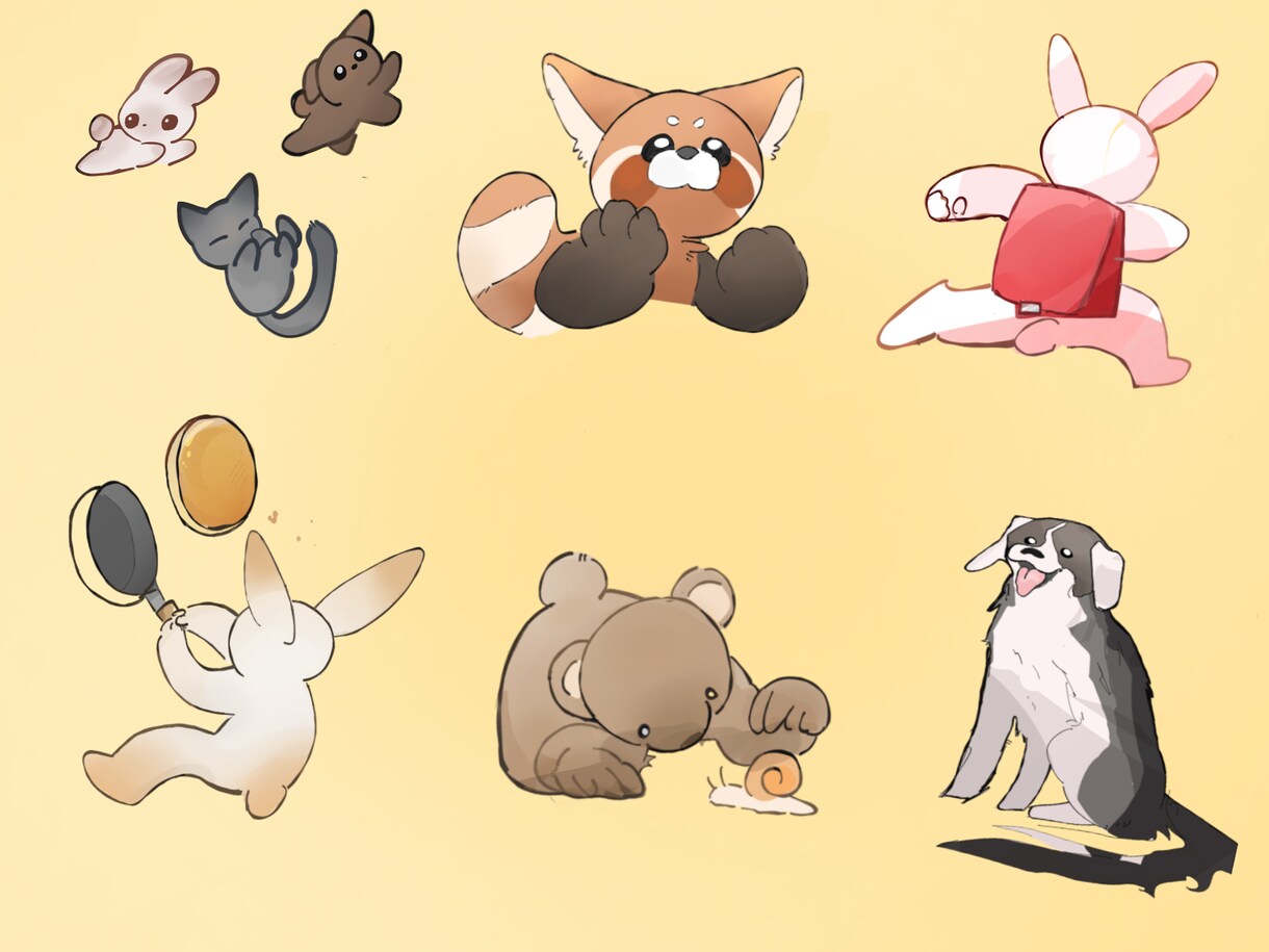 ゆるいイラストお描きします アイコンイラストやデザイン承ります イメージ2