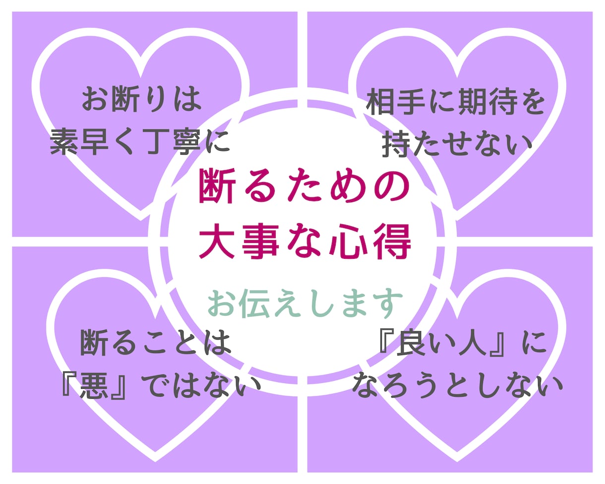 人付き合いをラクにする✨断る勇気と方法を伝授します 【断りたい】お誘い│ランチ│飲み会│結婚式│贈り物│頼まれ事 イメージ4