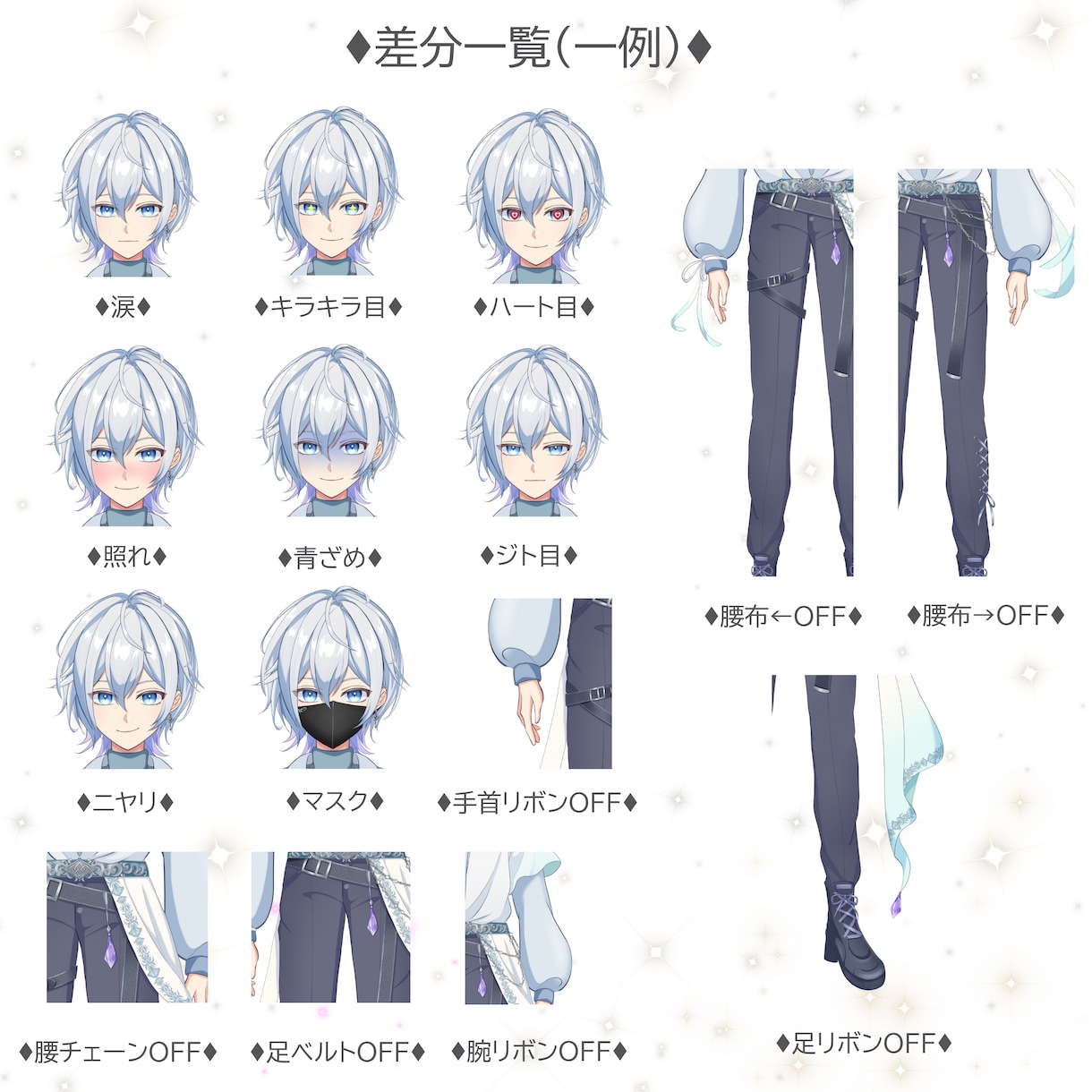 キャラデザからモデリングまで全て制作致します あなたもこれからVtuber！一括でキャラデザ～モデリング！ イメージ2