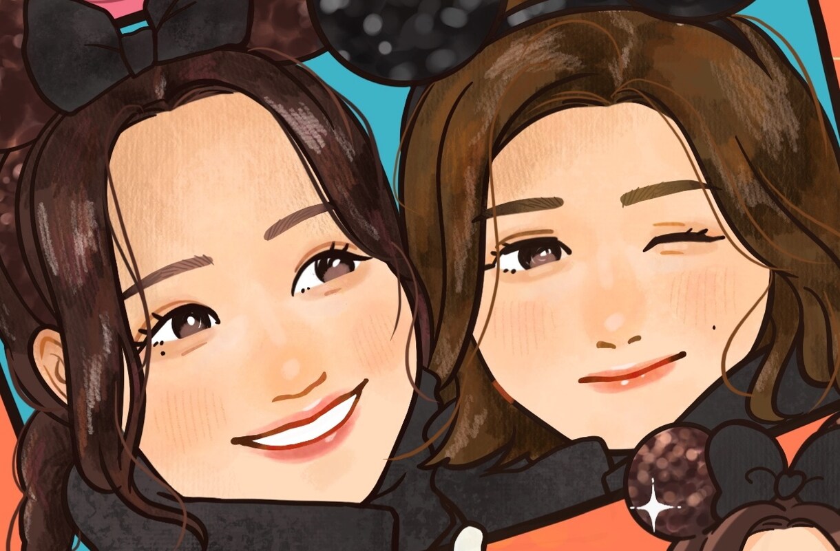 ポップで可愛い似顔絵描きます 自分の魅力を改めて気付けるイラスト イメージ5