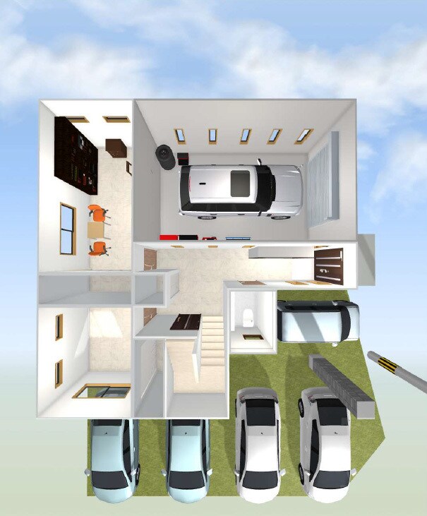 注文住宅の平面図と3Dレイアウトを作成します 新築中古戸建てマンション問わず。家具レイアウトも可！ イメージ5