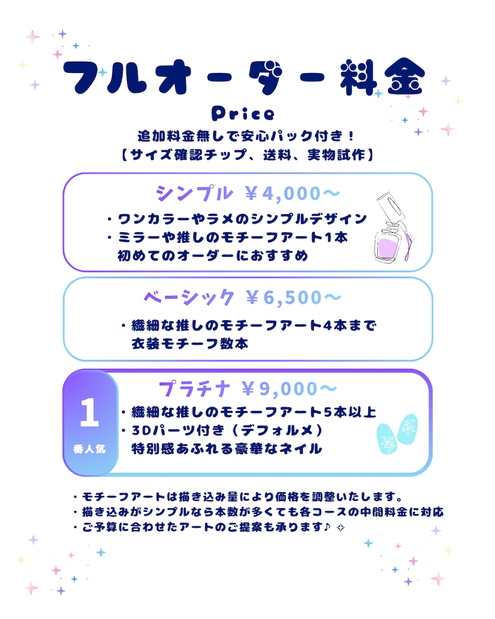 試作無料！推しモチーフフルオーダーネイル作成します 初めてでも安心！試作＆サイズ確認無料。3Dパーツにも対応！ イメージ15