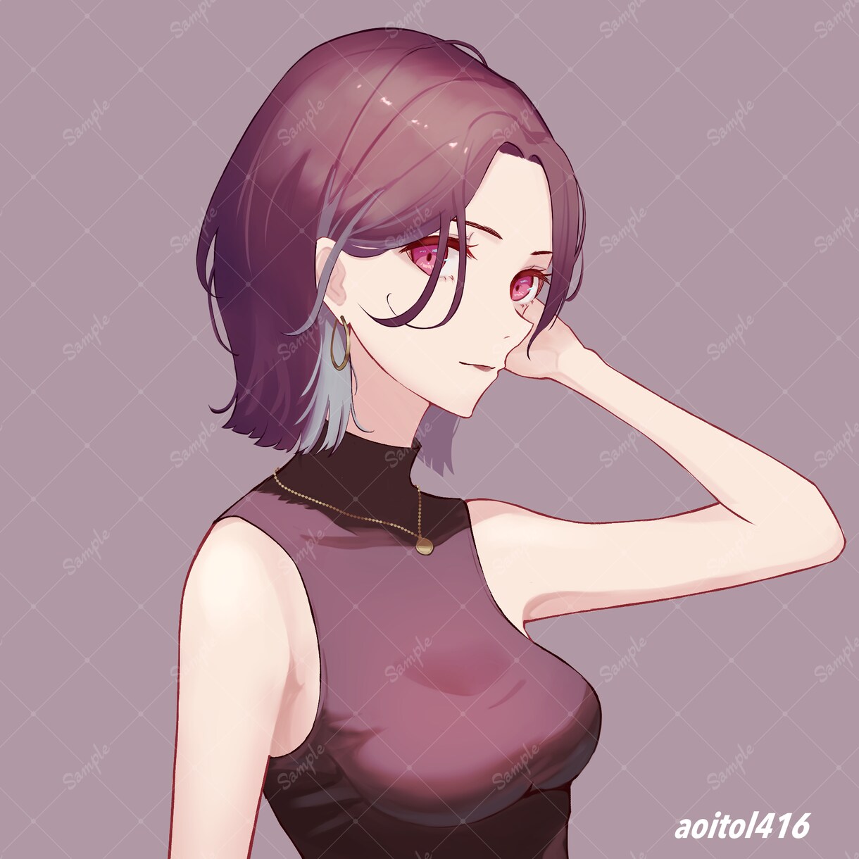 様々なアイコンイラスト制作します かっこかわいいor綺麗で優雅な人物アイコンイラスト イメージ5