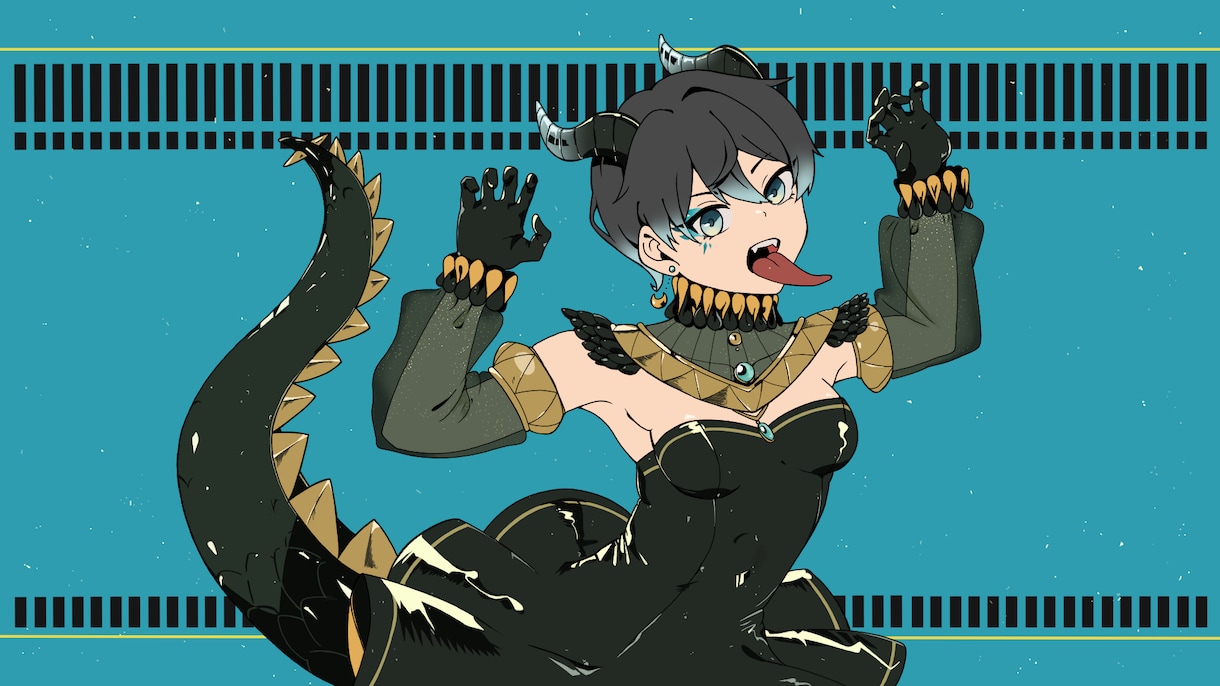 歌ってみたサムネイルイラストを制作いたします 表情差分完全無料！！ポーズ差分は+500円で承ります。 イメージ3