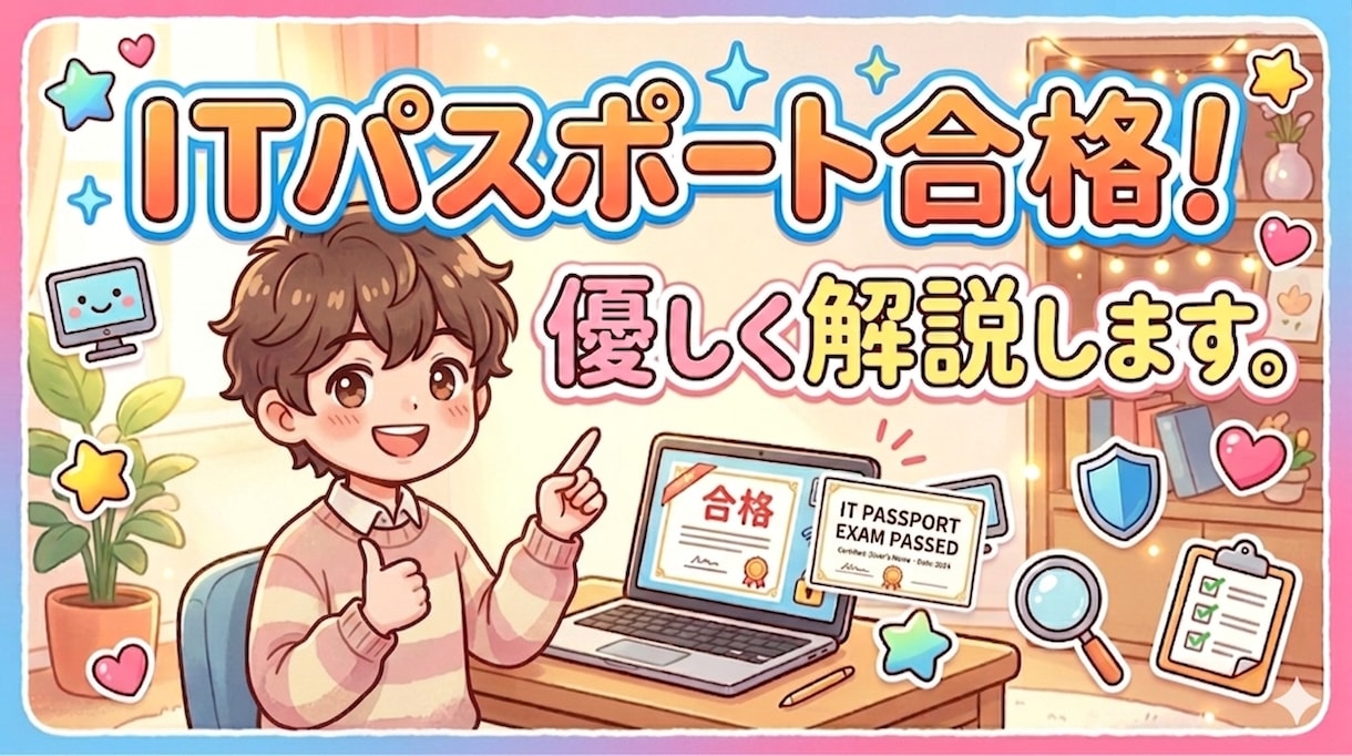ITパスポート文系歓迎！合格に向けて授業をします 誰よりも優しくていねいに教えます！ イメージ1