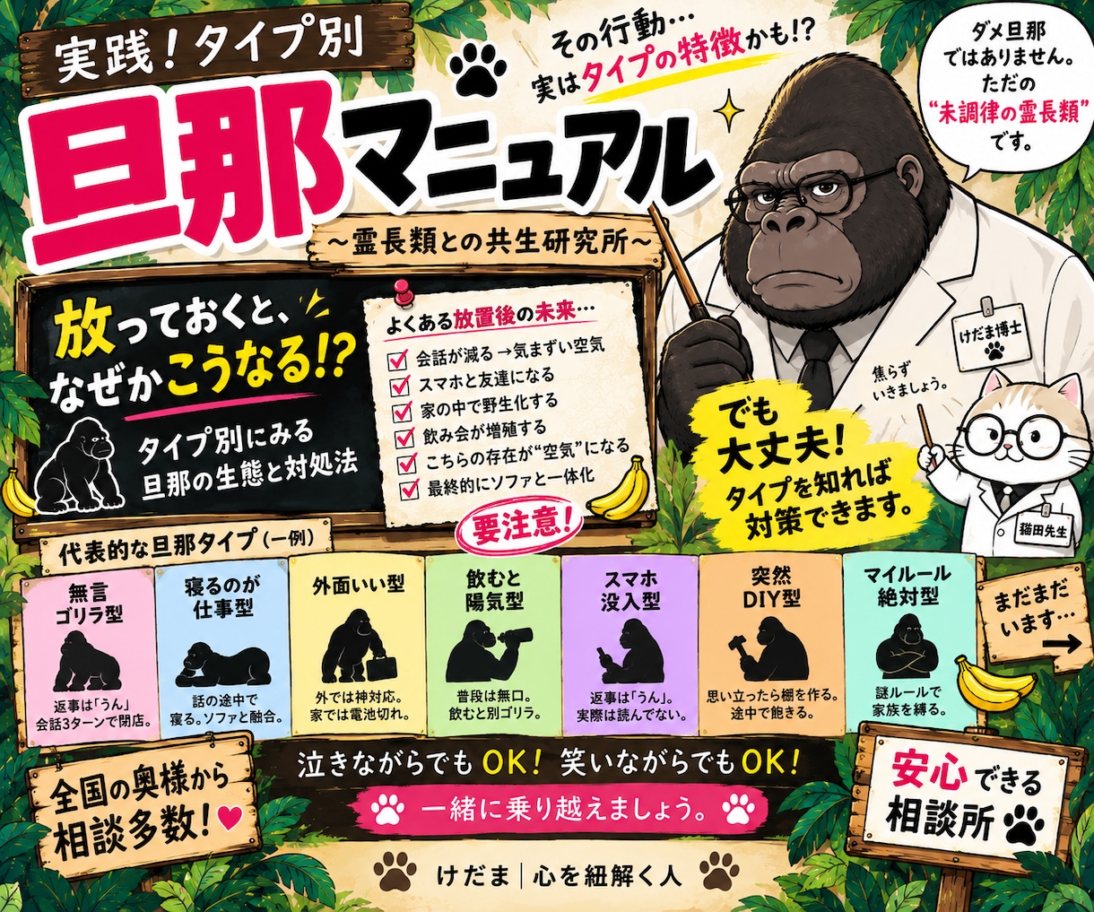 実践！タイプ別 旦那マニュアル｜攻略法会議をします “うちだけじゃなかった” が見つかる場所 イメージ7