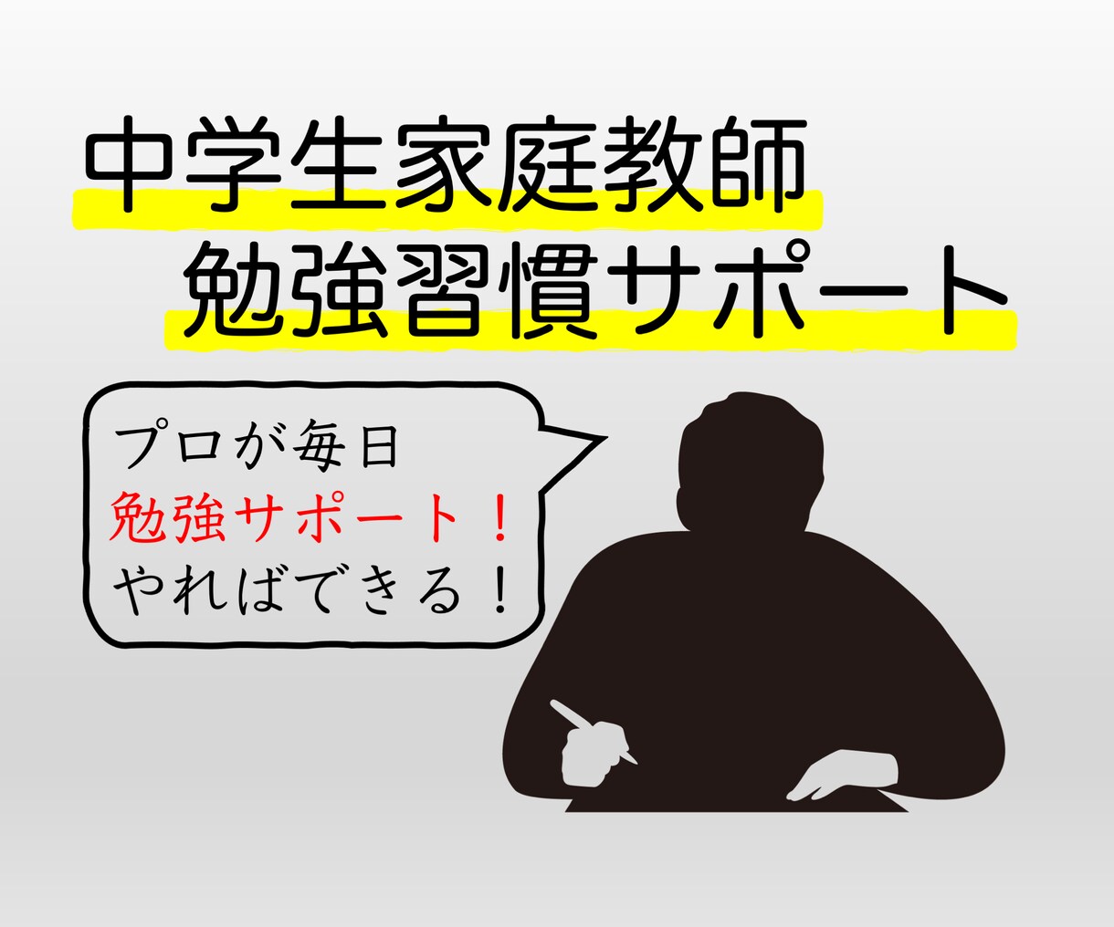 中学生：家庭教師＋勉強管理　毎日の勉強管理します 勉強が苦手でも安心！毎日のやることをチャットで伝える勉強管理 イメージ1