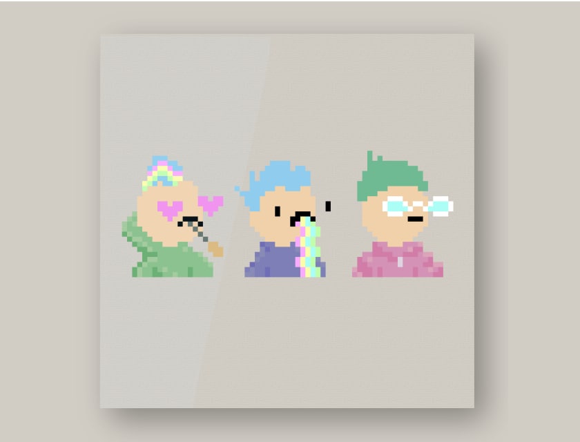 NFTで話題のドット絵をまとめて作成します NFT・似顔絵・SNSアイコン・CryptoPunks風 イメージ3