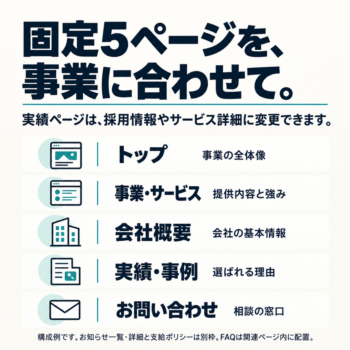 事業の強みが伝わる企業ホームページを制作します 会社資料から原稿を整理。構成・デザイン・公開まで対応 イメージ3