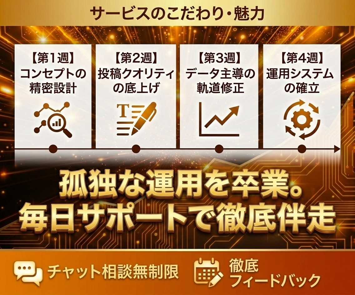 伴走！プロSNSコンサルがX運用を1ヶ月支援します 孤独な運用を卒業。SNSコンサルが毎日チャットで徹底サポート イメージ2
