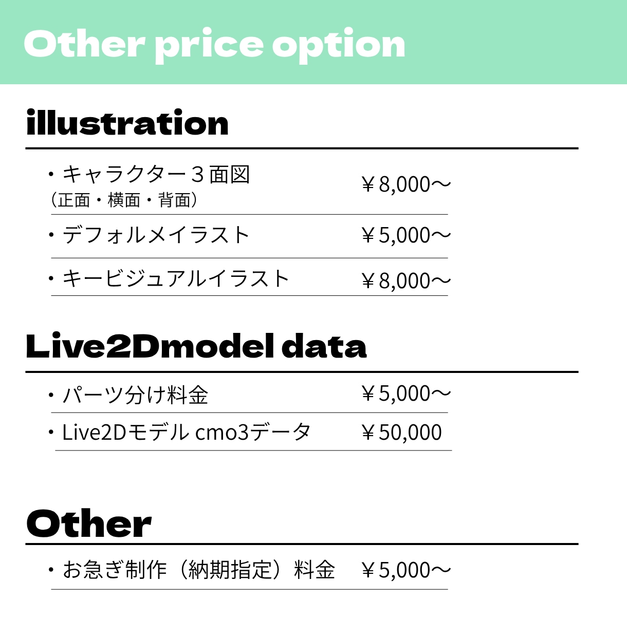 Vtuber向けの動物系Live2Dモデル作ります 商用利用可・著作権譲渡込み！イラスト～モデリング全行程OK! イメージ3