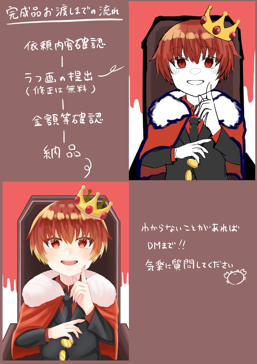 可愛いデフォルメ描きます SMS&YouTubeのアイコン 立ち絵 スタンプなど！ イメージ4