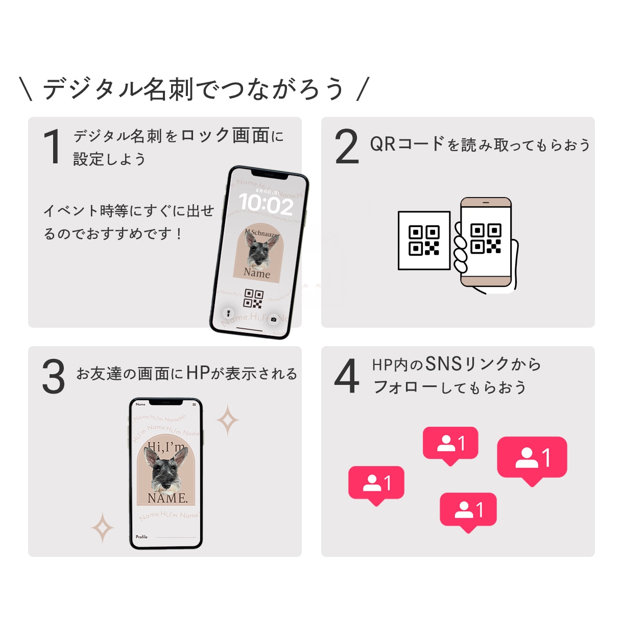 犬用のデジタル名刺付！うちの子HPを制作します 【POP】わんこのHP　維持費0円～のStudioで制作 イメージ8