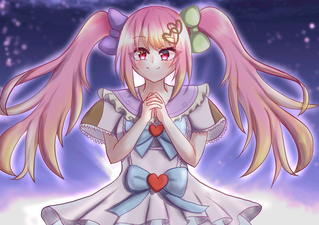アイコンや一枚絵を描きます 主に顔の可愛い子のイラストを必要としている方へ！ イメージ1