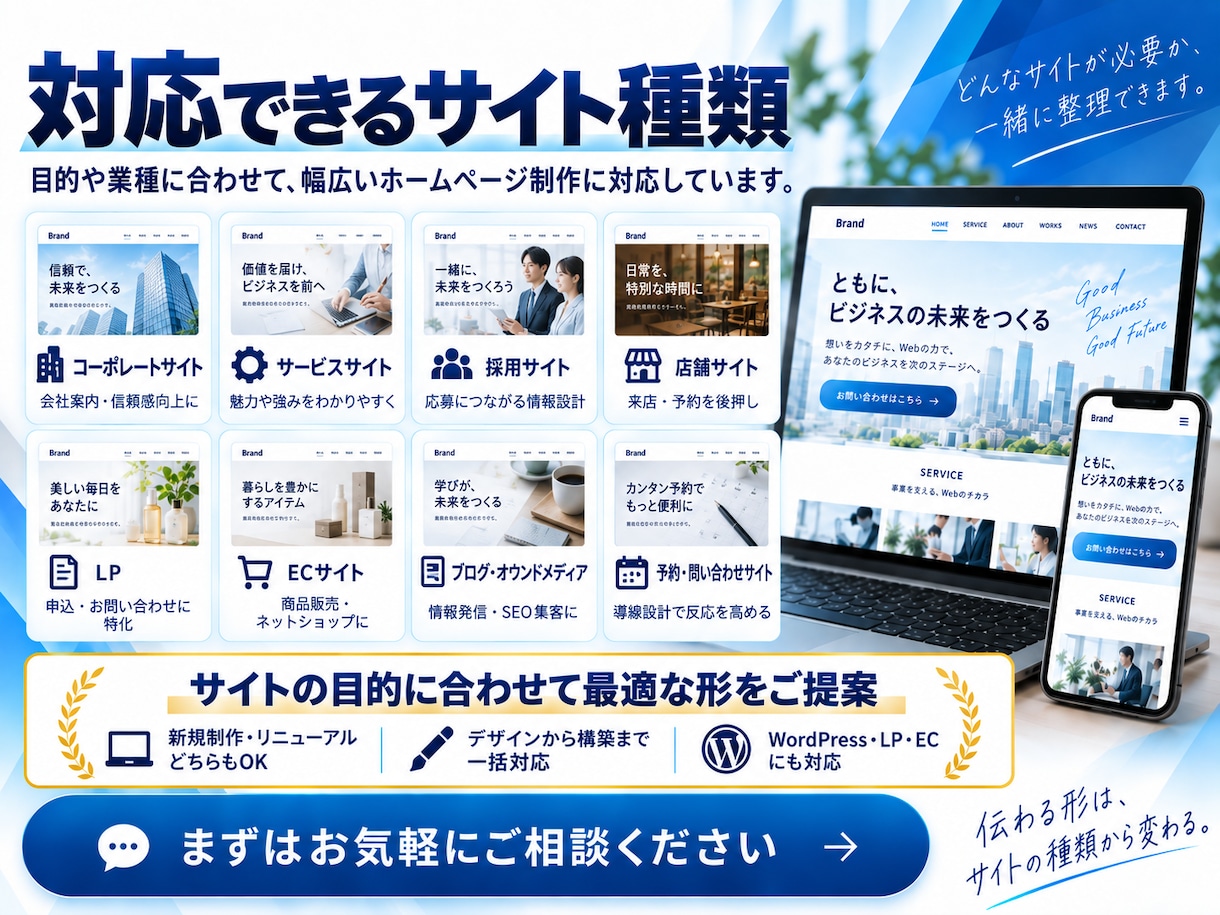 WordPressで集客につながるHPを制作します 企画・デザイン・構築・スマホ対応ワンストップ初めて丸投げOK イメージ7