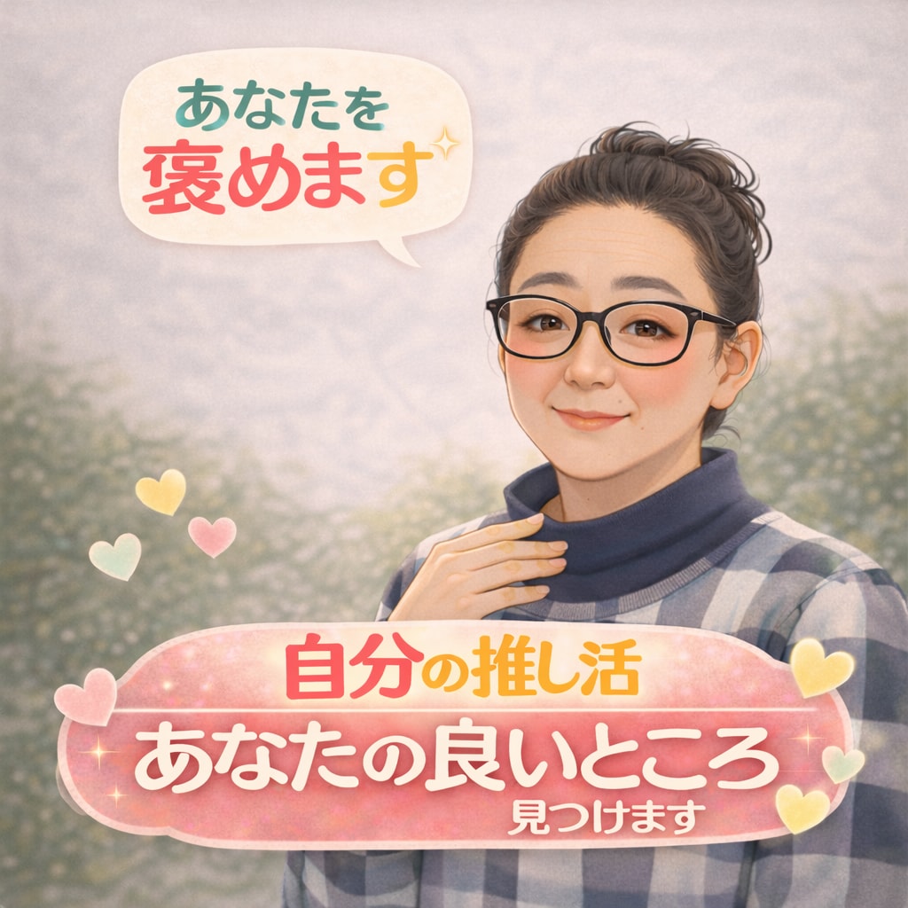 褒めまくりで、自分大好きになる60分ます 自分自身の推し活応援します がんばれ！自分！ イメージ1