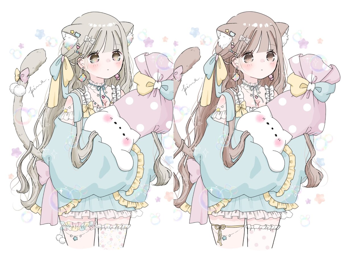 アイコン、サムネ、一枚絵、可愛いイラスト描きます ご依頼初心者様もお気軽に！親身にヒアリング理想に近づけます イメージ4