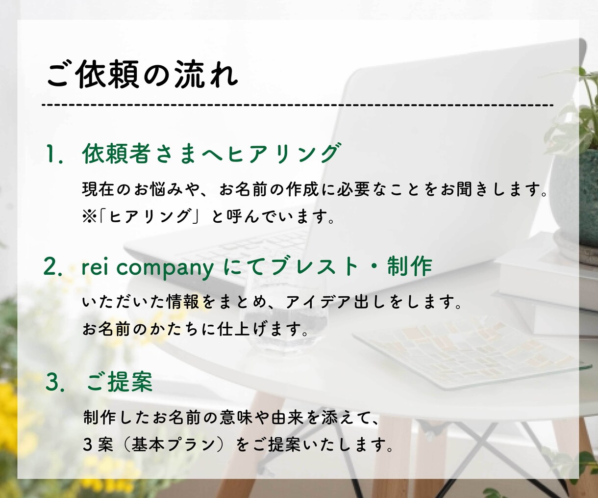 わかりやすい「伝わる」ネーミング【３案】提案します 商品企画・PR歴８年■名前に関するお悩みを一緒に解決します。 イメージ4