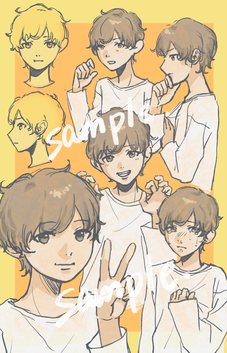 手描きタッチで雰囲気のあるイラストを制作します アイコンや立ち絵、グッズなどにいかがでしょうか イメージ4