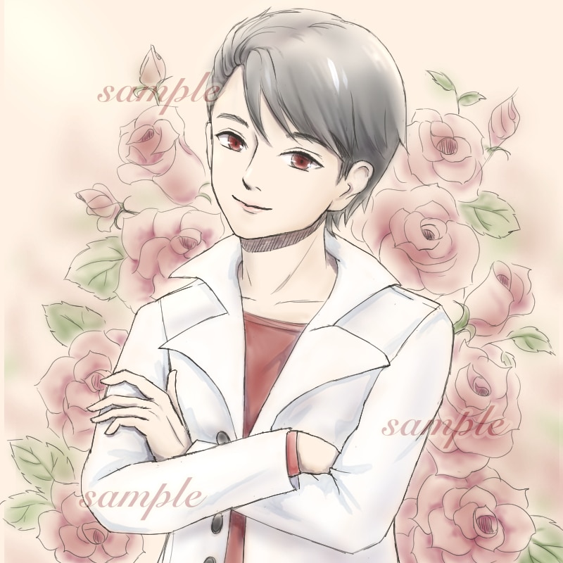 水彩画風SNSアイコン☆おしゃれ&綺麗に描きます 似顔絵イラストもよく合う優しいタッチです イメージ8
