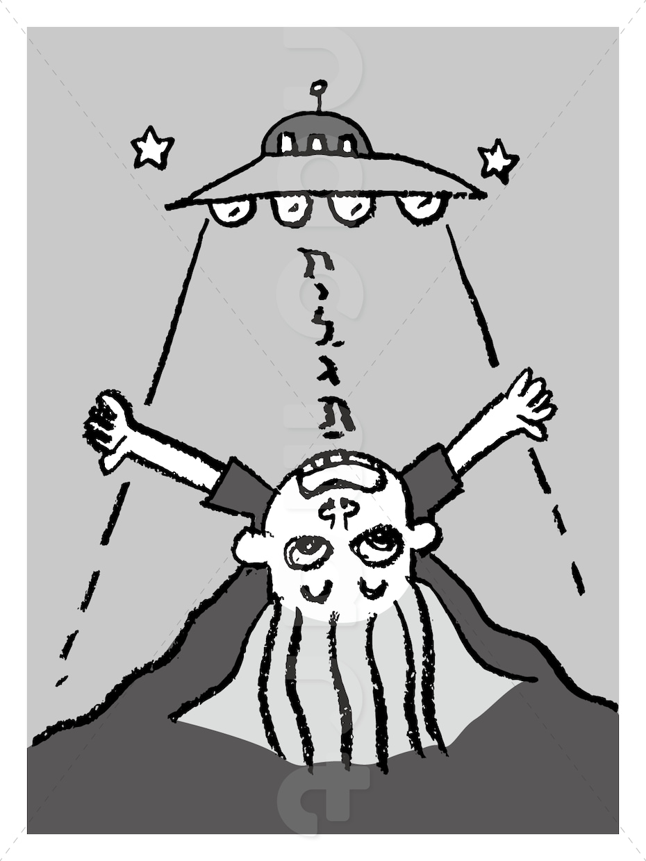 勢いのある手描きの人物イラストカット作成します ギャグっぽいテイストの挿絵にぴったりなモノクロイラストです。 イメージ3