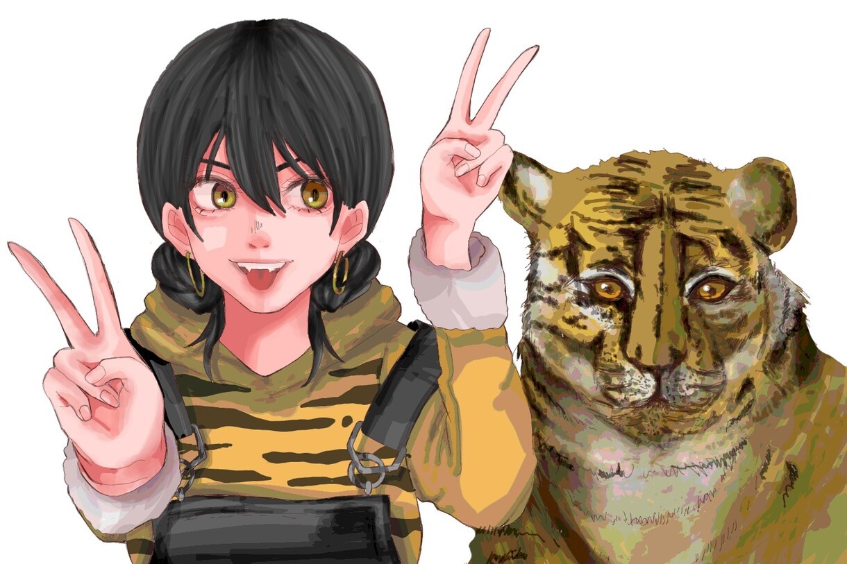 大人っぽいキャラクターのような似顔絵描きます アイコンにも使えるリアル×キャラクターの似顔絵描きます！ イメージ6