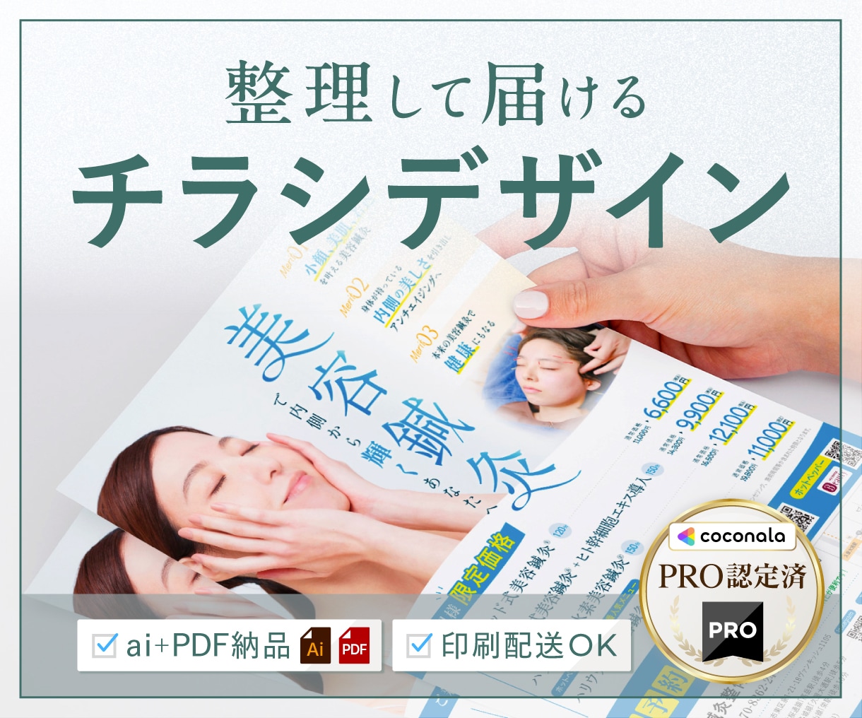 高品質！読みやすく効果的なチラシ作成します わかりやすいチラシ・DM・ポスターをデザインいたします イメージ1
