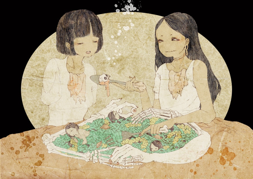 怖いだけではない幽玄で耽美なイラストを制作します 怪談、ホラー系、芸術系なイラスト、表紙絵をお探しの方是非 イメージ4