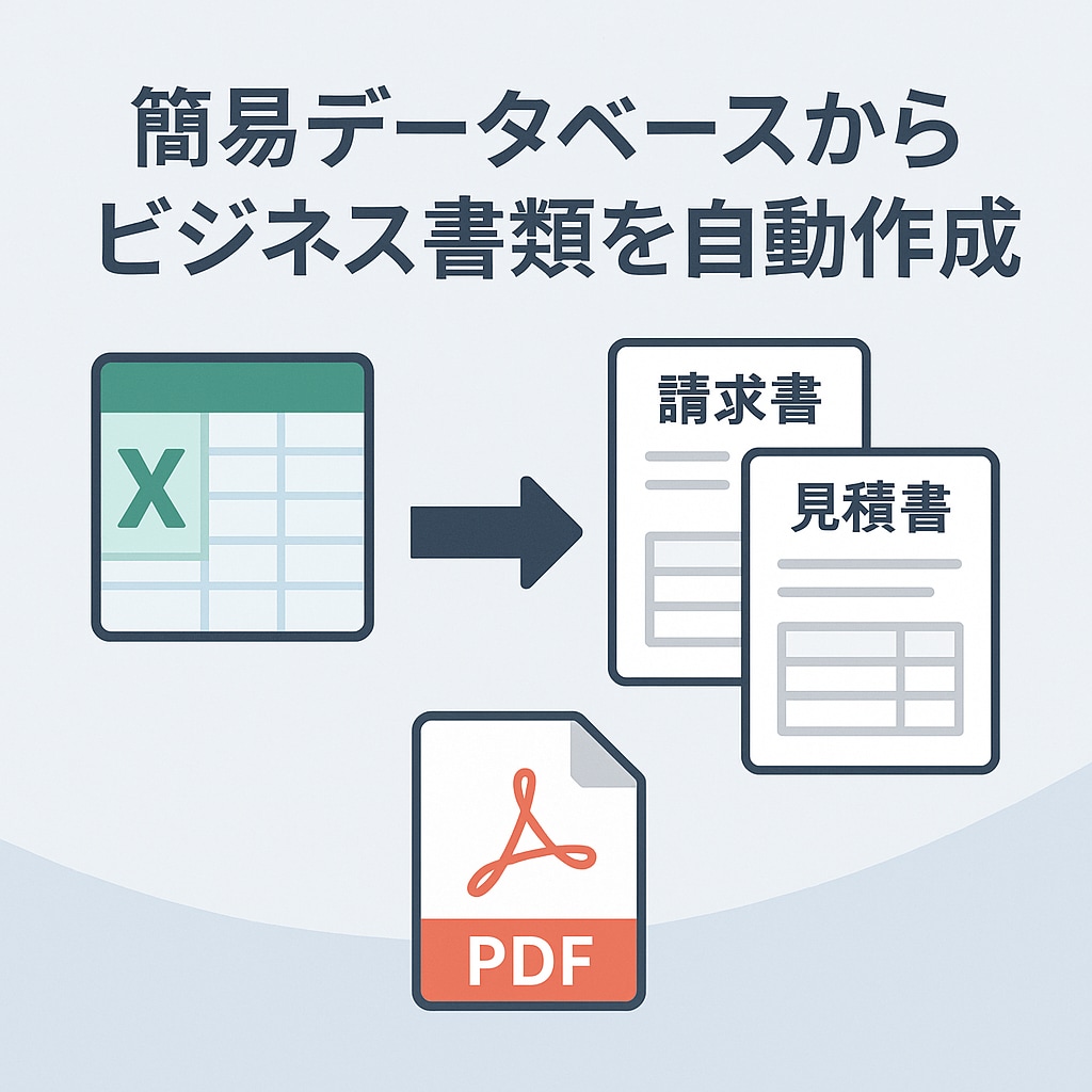 取引書類の自動化アプリ作ります 請求書・納品書・見積書などをクリック1つで簡単作成！ イメージ1