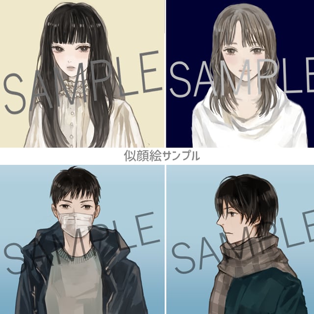 お試し版・シックで静かな厚塗りアイコン絵描きます オリジナル・版権・似顔絵 品質水準はサンプルご確認下さい イメージ10