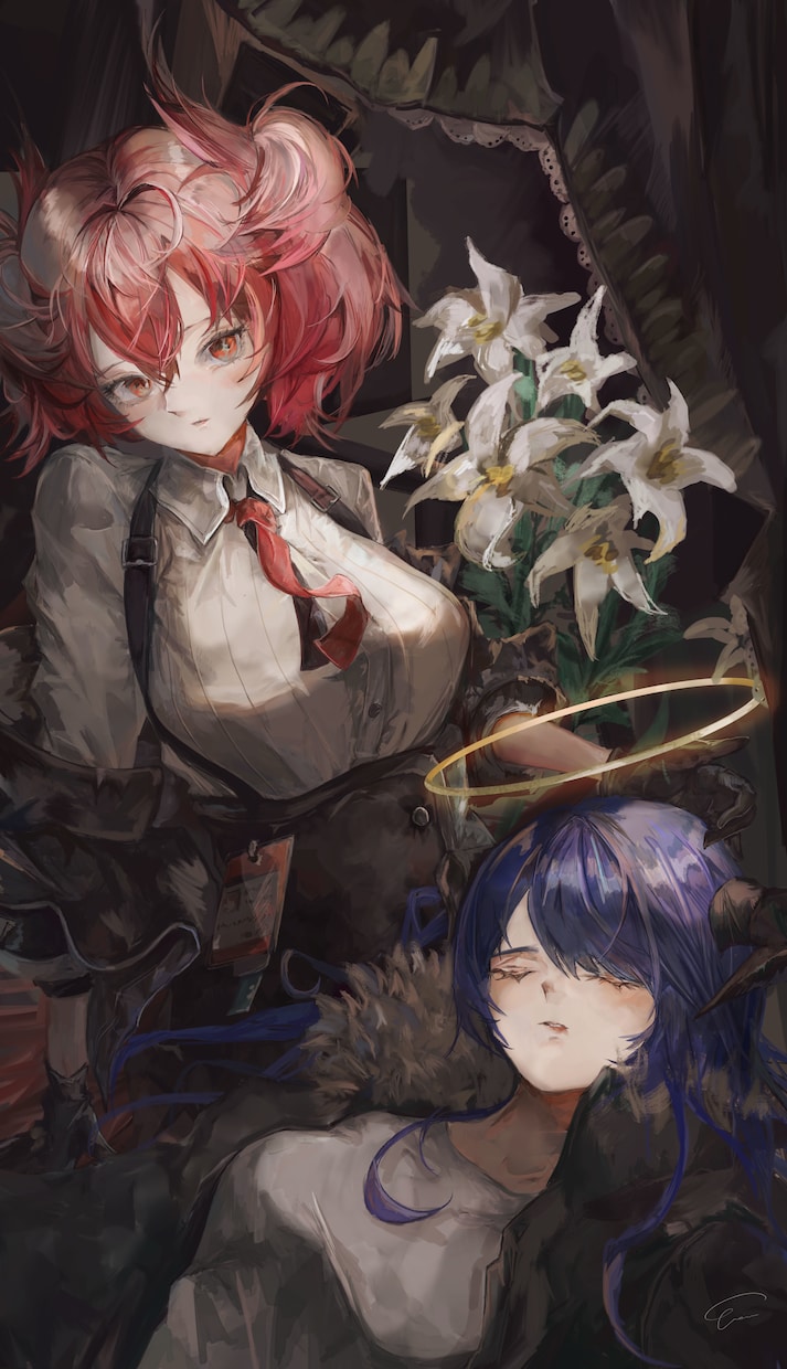 厚塗りで世界観のあるイラスト描きます キャラクター立ち絵や背景あり等ご対応できます イメージ3