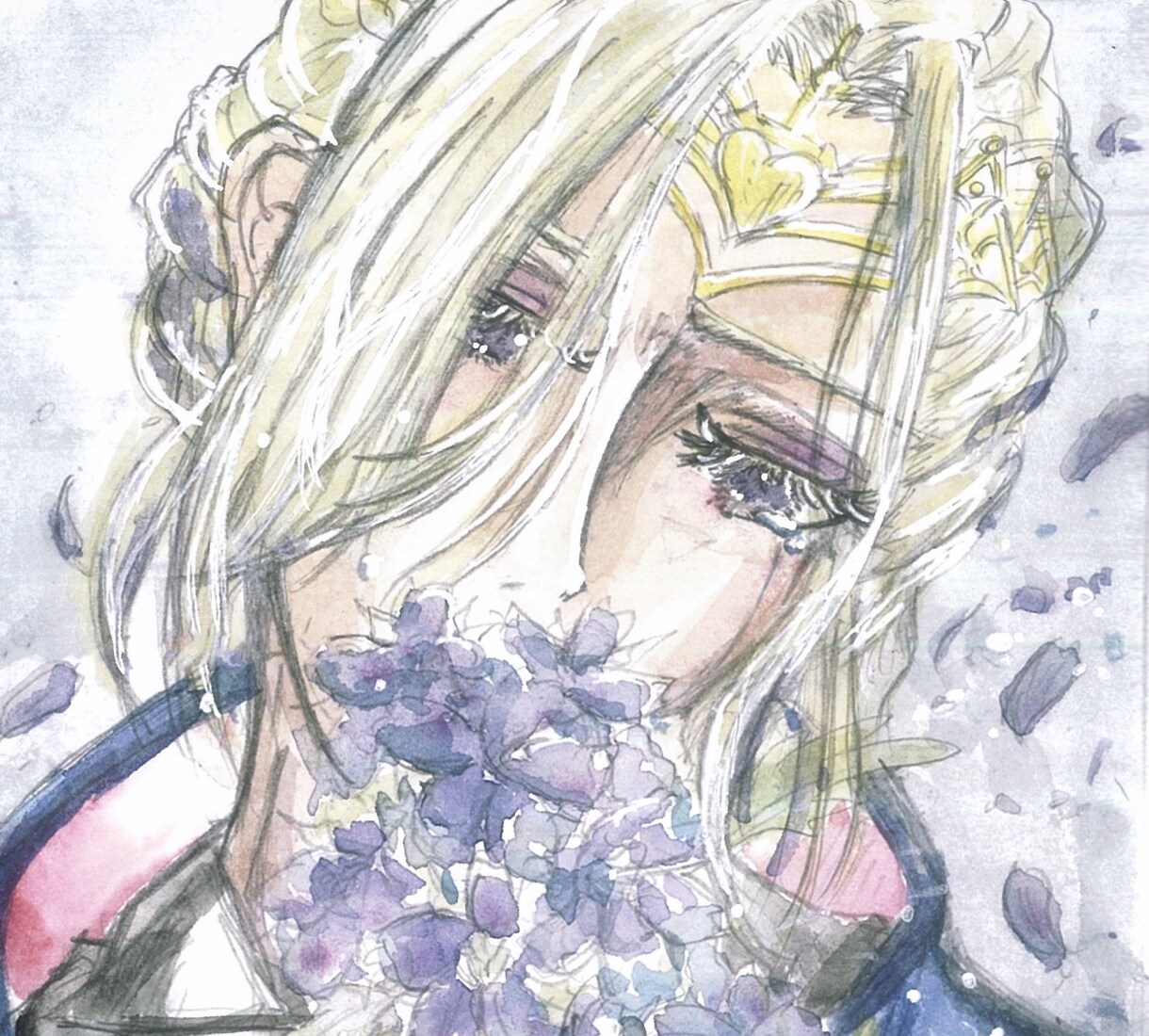 アニメ、漫画キャラのイラストをかきます SNSアイコンやポストカードなど水彩画メイン イメージ7