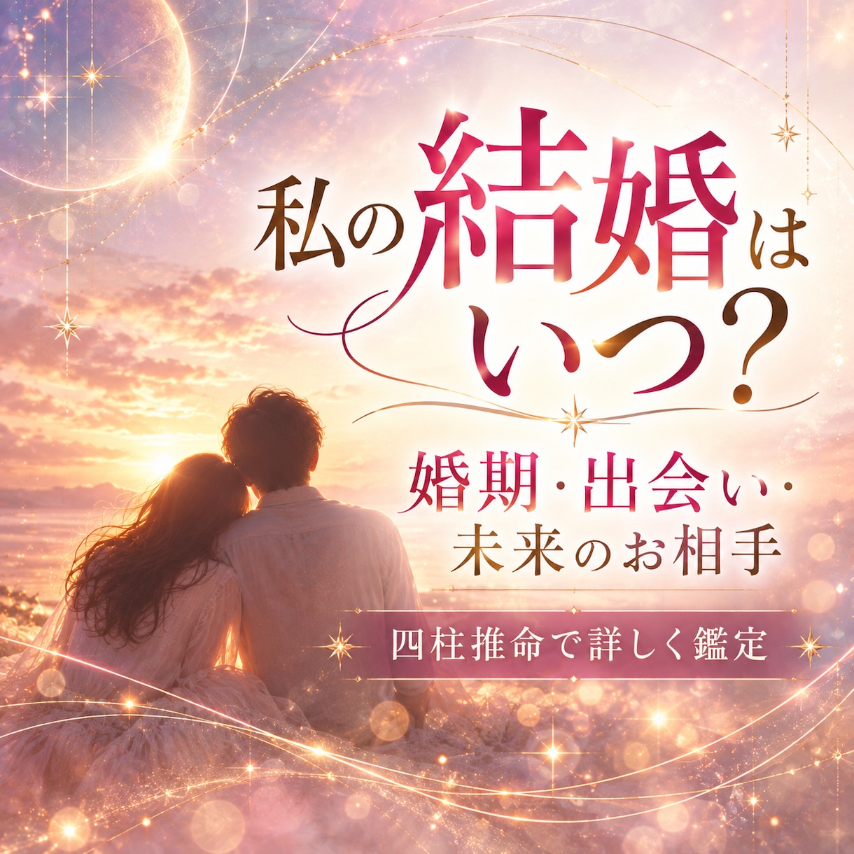 結婚する時期・運命の相手を四柱推命で鑑定します 婚期・出会い・運命のお相手を詳しく読み解きます イメージ1