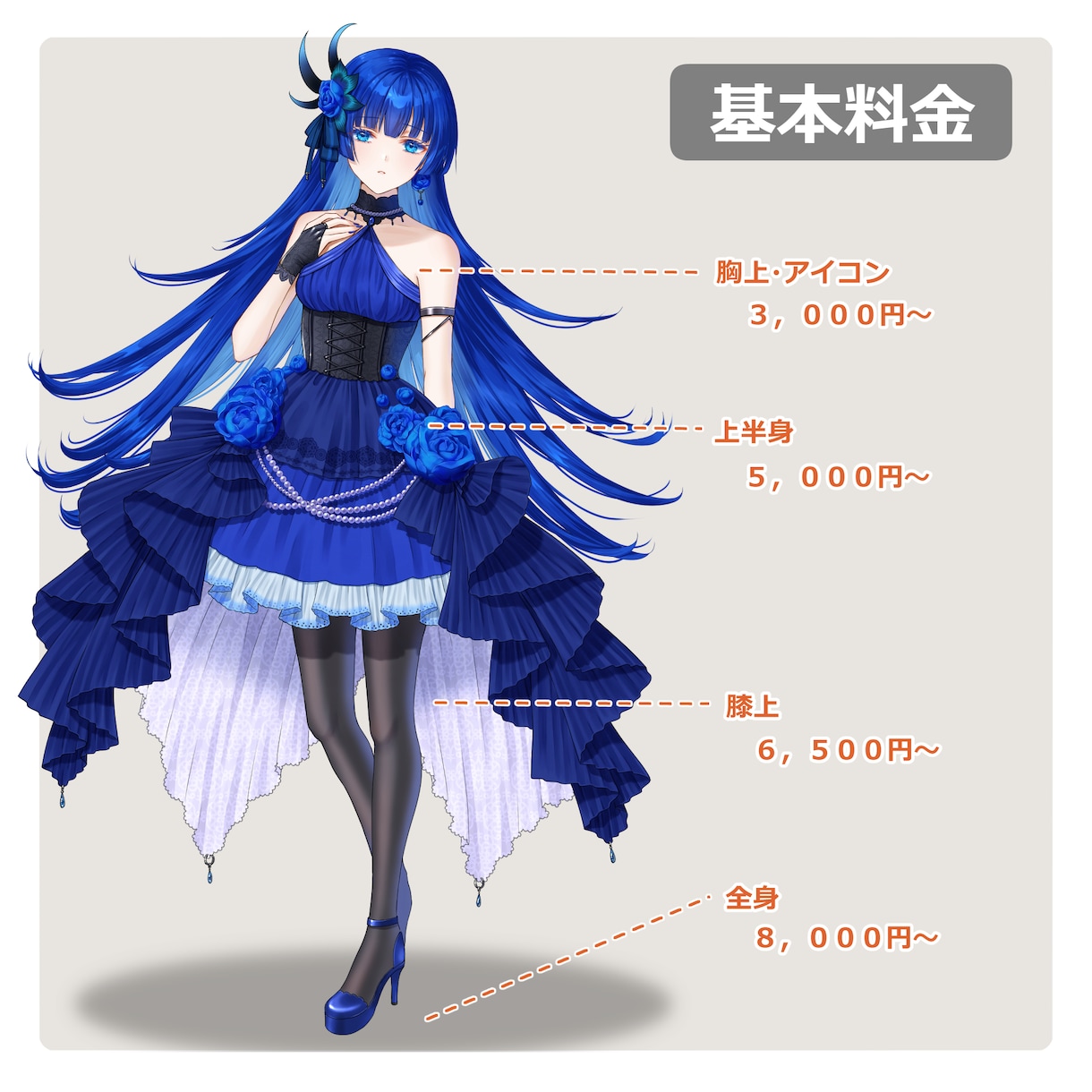 立ち絵・アイコンお描きします SNS・TRPG等にお使いいただけます！ イメージ2