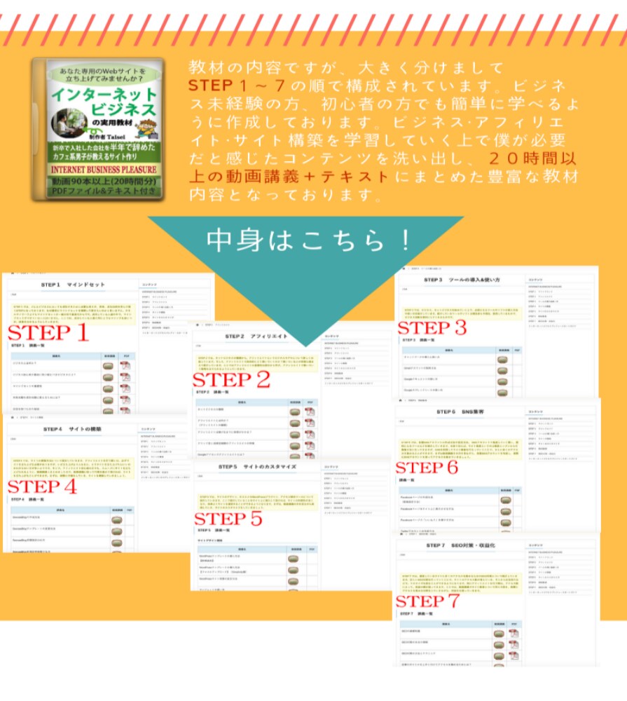 サイトアフィリエイト初心者向けの教材になります PC1台でいつでもどこでも稼ぐ為のアフィリエイト実用教材 イメージ1