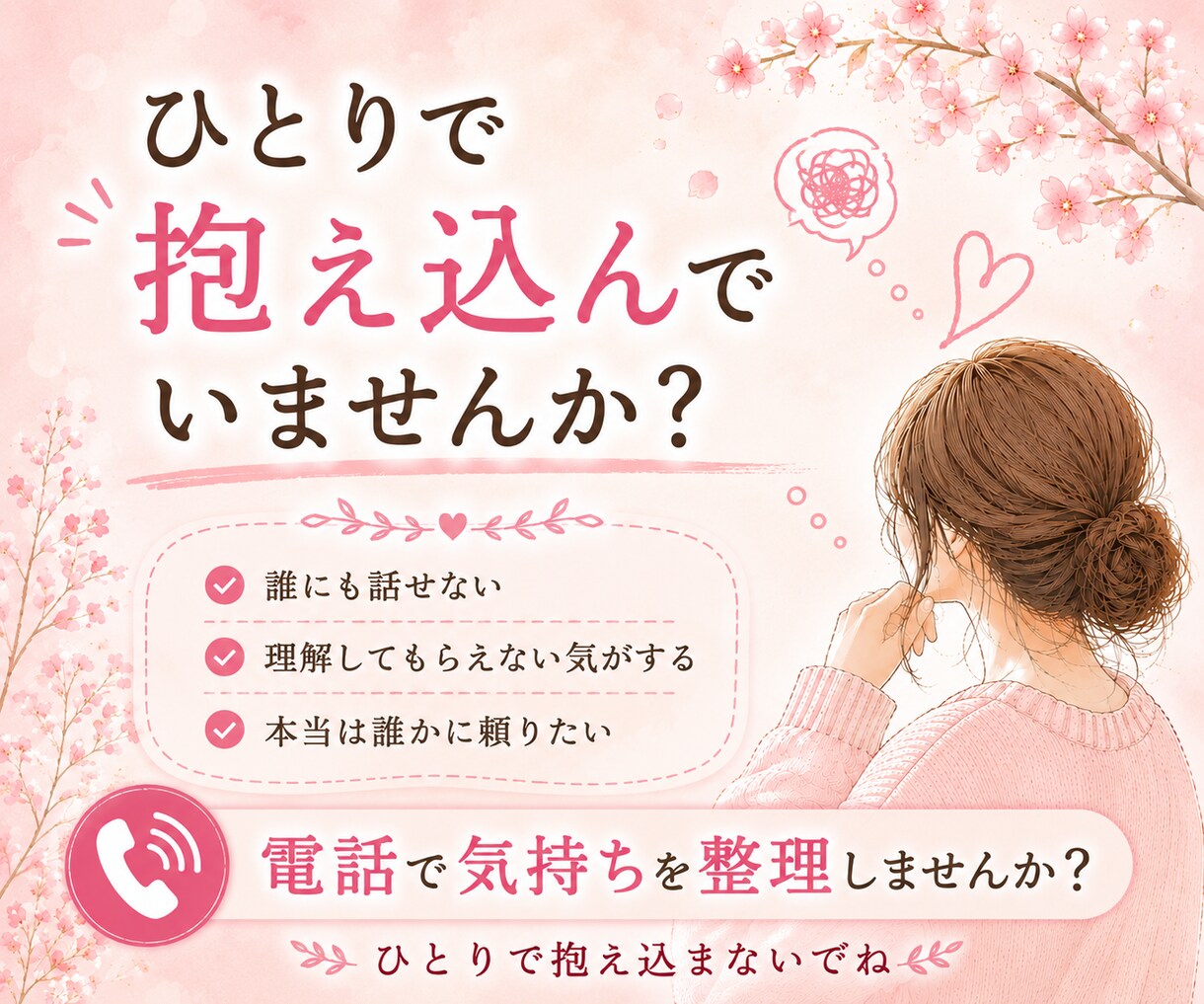 考えすぎて動けないあなたへ｜気持ちの整理手伝います 考えすぎて動けない時は、まず話してみませんか？ イメージ5