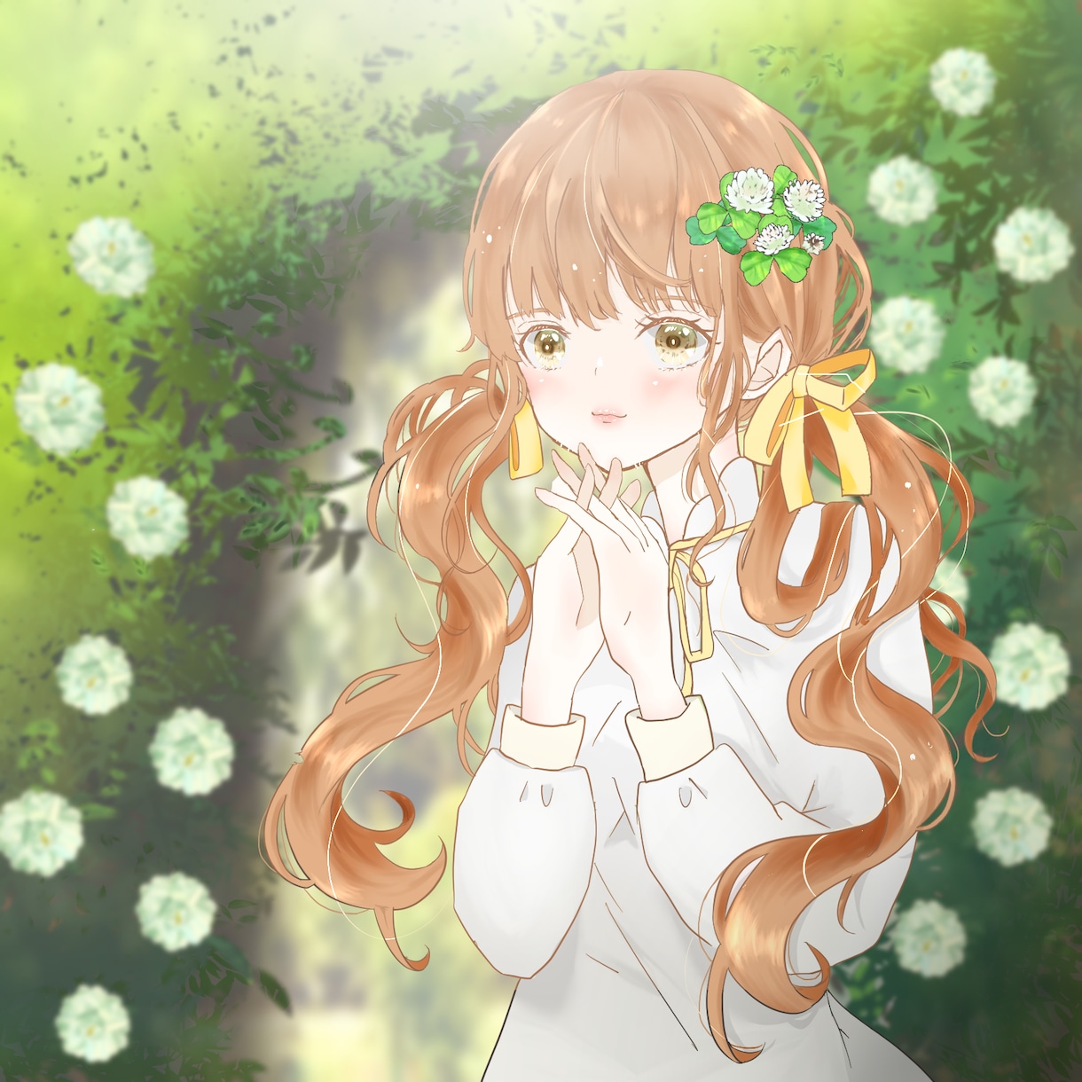 透明感のある可愛い女の子のイラスト描きます SNSのアイコンやオリジナルキャラ作成・アパレル服の紹介など イメージ2