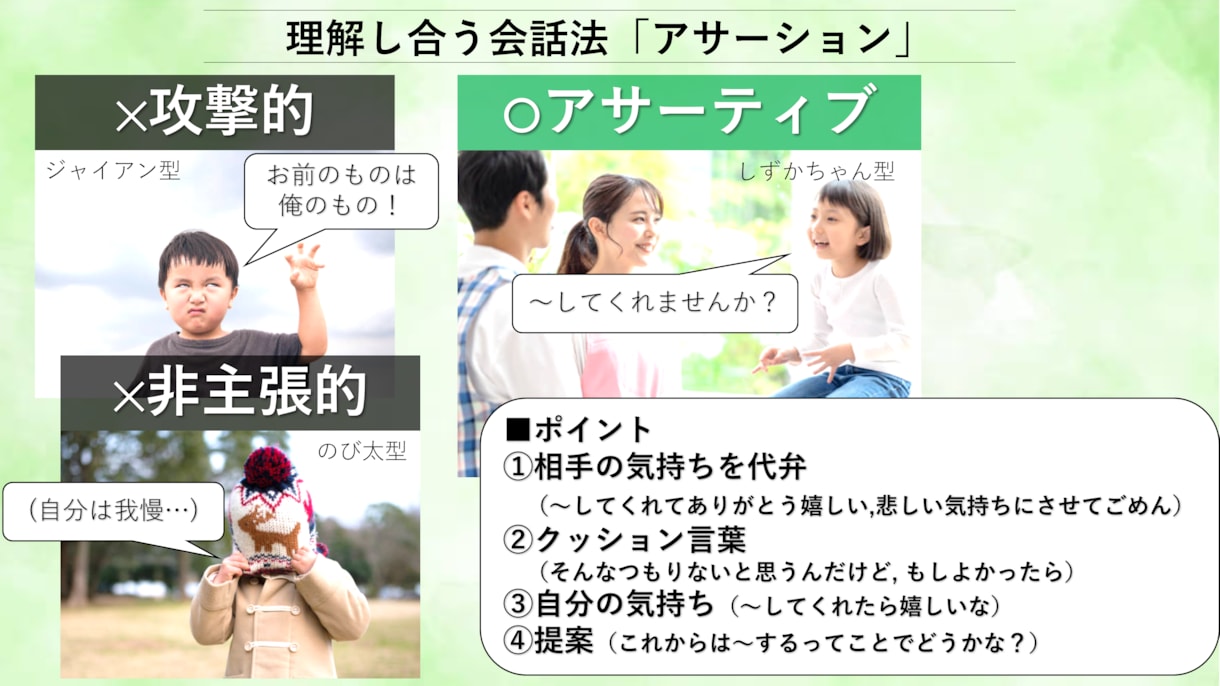 カップル・夫婦のための【会話力】教えます 「イライラ」「言えない」を解決する話し方『アサーション』 イメージ8