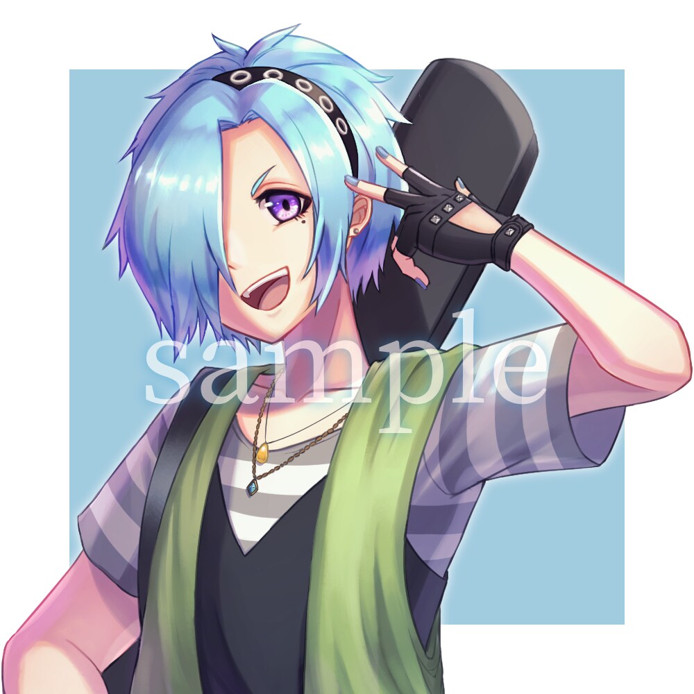 アイコンや一枚絵等各種イラストを丁寧に作成します 色鮮やかでキラキラとしたイラストを丁寧に制作します！ イメージ5