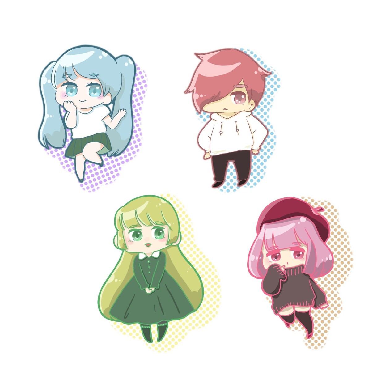ミニキャライラスト作成します かわいいミニキャライラスト描きます イメージ2