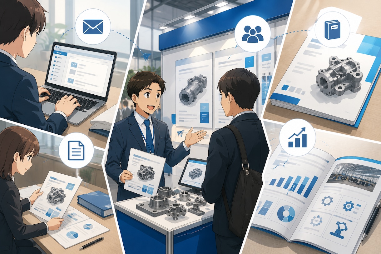 製造業営業支援｜メール・展示会・資料改善します 現場に寄り添い営業改善をサポート！！ イメージ1