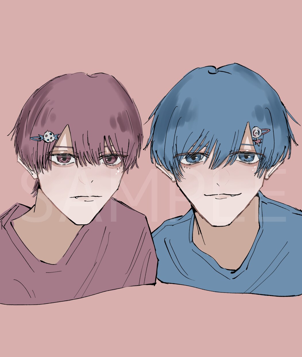 カッコイイ男の子や中性など描きます イラストで活動者様などのサポートしていきたいです イメージ2