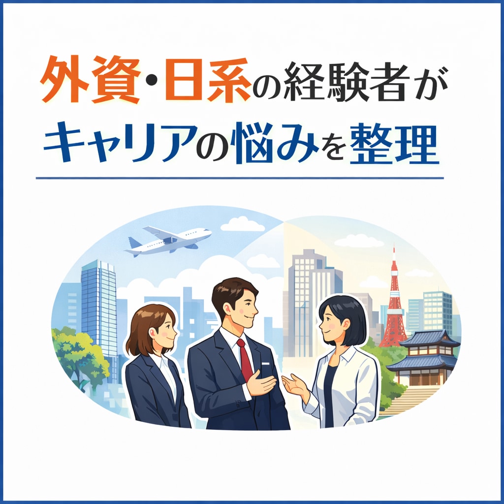 外資・日系経験者がキャリアの悩みを整理します 【営業・CSMの経験を踏まえ、キャリアの悩みを整理】 イメージ1