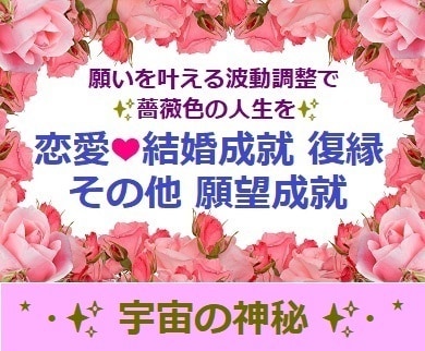 実績多数♡恋愛・結婚成就・復縁その他願いを叶えます 宇宙の神秘！✨ミラクルパワーレベル１０００＋αでの波動調整✨ イメージ1