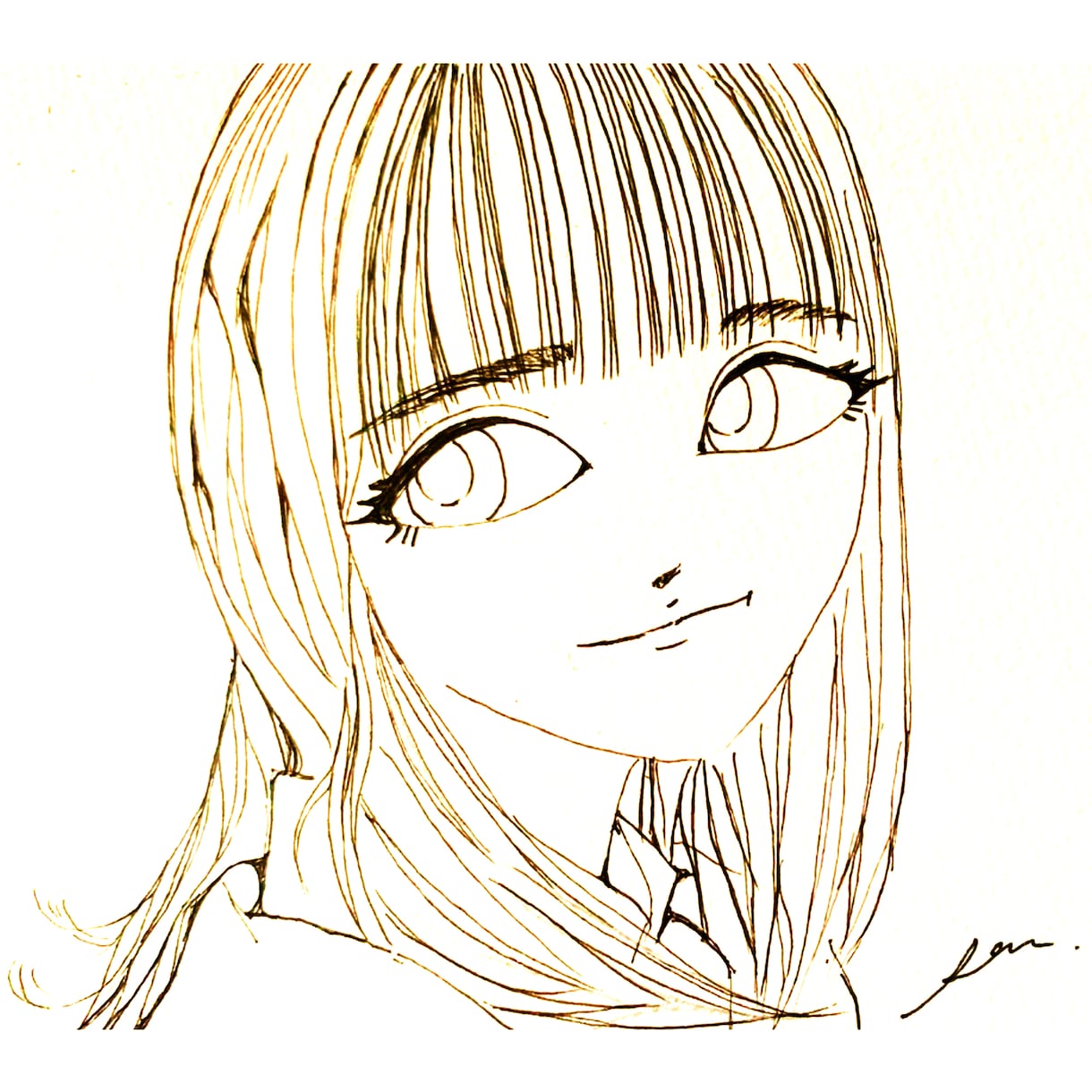 SNS用の似顔ドローイングをお描きします SNSやプロフィールに。繊細な線で描く、あなたらしい似顔絵 イメージ6