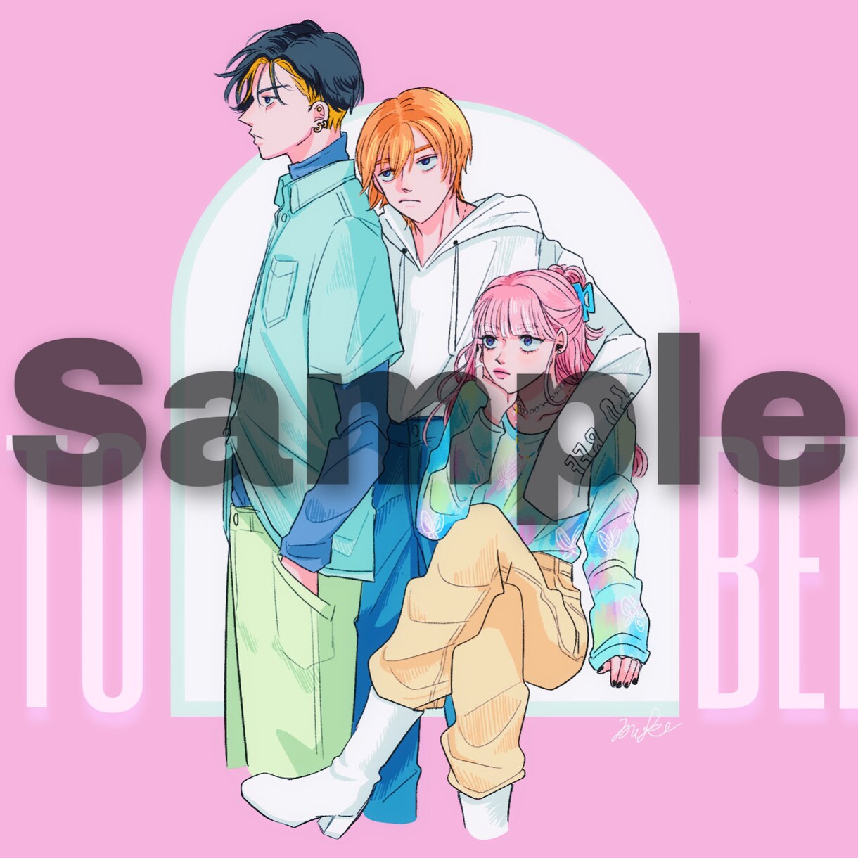 歌ってみた動画用イラスト描きます うたってみた動画の1枚絵を描きます イメージ2