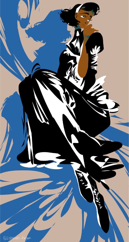 アンニュイで印象的な人物イラスト描きます 繊細な感情表現、憂いのある人物像が欲しい方へ。 イメージ3