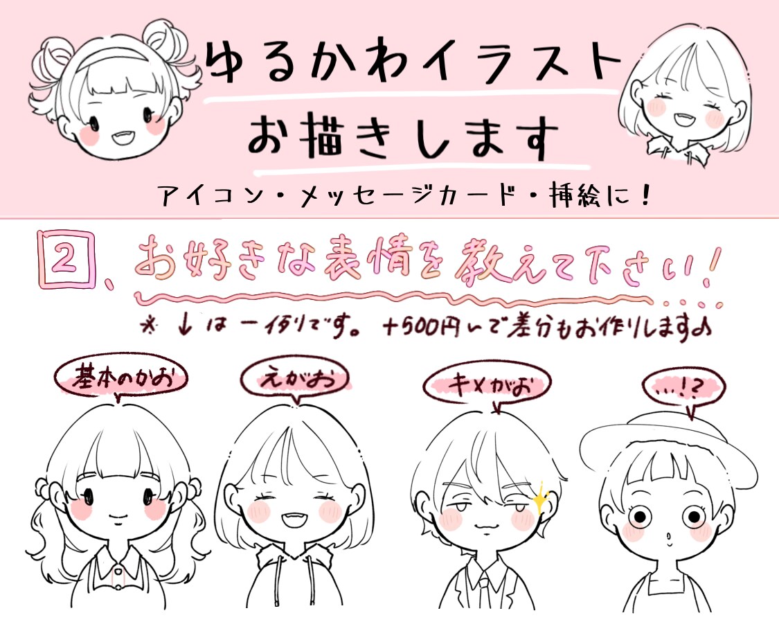 初回「5名様」限り追加料金無しでイラスト作成します 最短即日‼︎プレゼントにも◎あどけない、優しいイラスト イメージ2