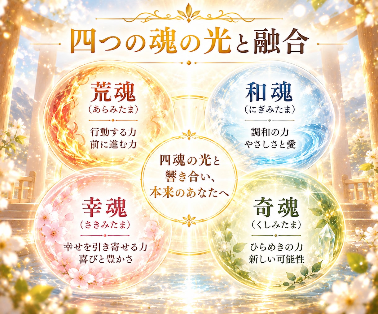 天照大神の光で本来の輝きを呼び覚まします 神聖な光で清め、あなたの中に眠る本来の力をひらきます イメージ4
